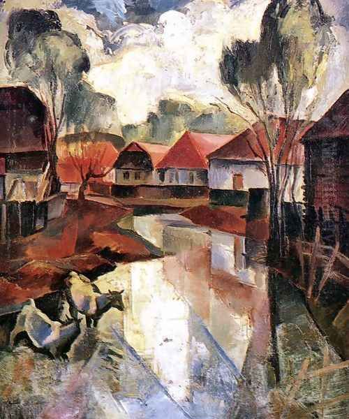 Village in Hungary c. 1925 - view 1