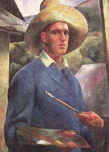 Self-Portrait with Hat The Painter at Work 1925