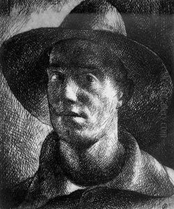 Self-portrait 1928 3 by Karoly Patko