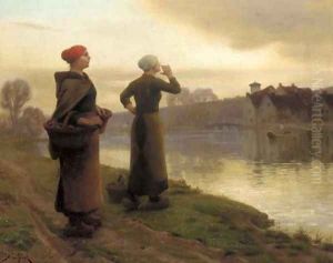 Waiting for the Ferry by Aime Perret
