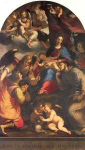 Madonna and Child with Saints and the Archangel Raphael