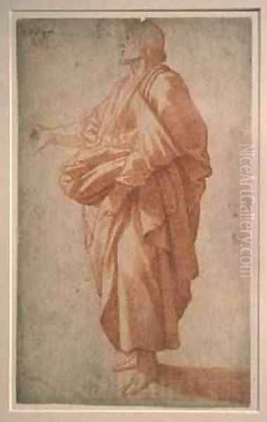 Study of a draped figure - view 1