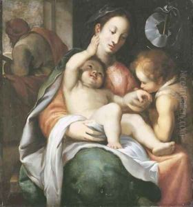 The Holy Family with the Infant Saint John the Baptist by Giovanni Battista Paggi