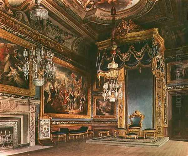 The Kings Audience Chamber, Windsor Castle from Pynes Royal Residences, 1818 - view 1