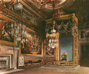 The Kings Audience Chamber, Windsor Castle from Pynes Royal Residences, 1818 by William Henry Pyne