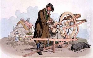 Knife Grinder, from Costume of Great Britain, published by William Miller, 1805 by William Henry Pyne