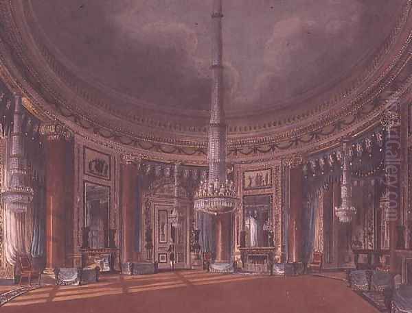 Carlton House, the Circular Room, from Pynes Royal Residences, published 1818 - view 1