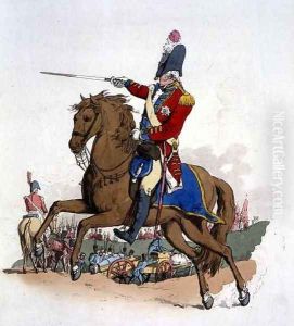 General Officer on Horseback, from Costume of Great Britain, published by William Miller, 1805 by William Henry Pyne