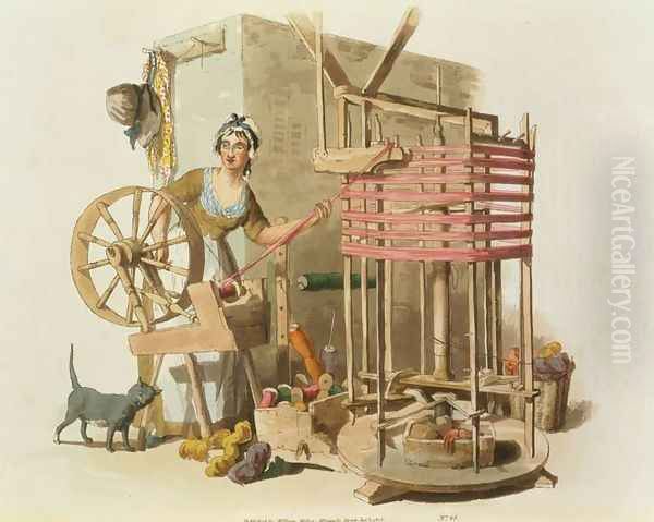 A Woman Wool Skeiner, engraved by the artist, 1808 - view 1