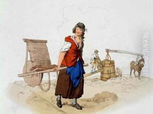 Brick Maker, from Costume of Great Britain, published by William Miller, 1805 by William Henry Pyne
