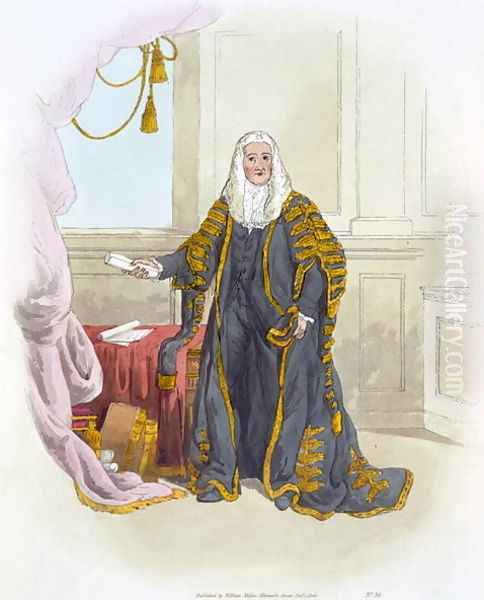 Speaker of the House of Commons, from Costume of Great Britain, published by William Miller, 1805 - view 1