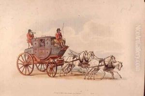 The London to Worcester Royal Mail Coach from Costume of Great Britain by William Henry Pyne