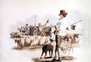 Smithfield Drover from Costume of Great Britain
