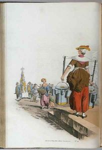 Milk Woman, from Costume of Britain, c.1819 by William Henry Pyne