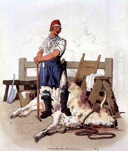 Slaughterman, from Costume of Great Britain, published by William Miller, 1805