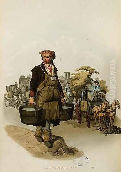 Waterman at a Coach Stand from Costume of Great Britain - view 1