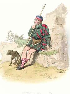Highland Shepherd, from Costume of Great Britain published by William Miller, 1805 by William Henry Pyne