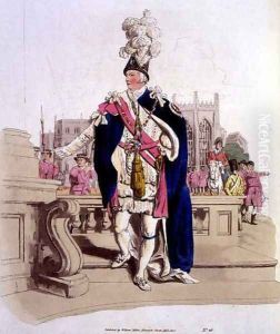 Knight of the Garter, from Costume of Great Britain published by William Miller, 1805 by William Henry Pyne