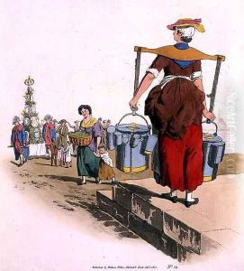 Milk Woman, from Costume of Great Britain, published by William Miller, 1805 by William Henry Pyne
