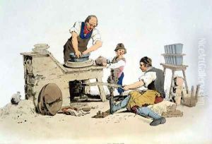 Potters, from Costume of Great Britain, published by William Miller, 1805 by William Henry Pyne