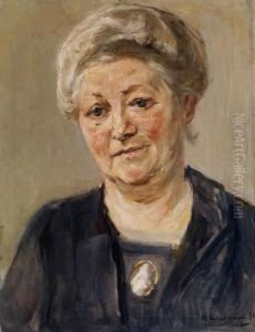 Portrait Einer Alten Dame