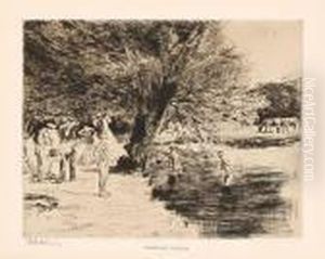 "badende Knaben" by Max Liebermann