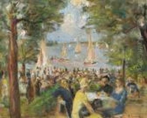 Gartenlokal An Der Havel by Max Liebermann