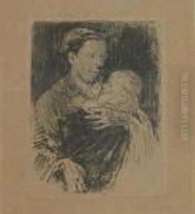 Mutter Und Kind by Max Liebermann