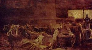 Women Smoking Hashish by Gaetano Previati