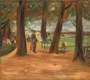 "biergarten - Restaurationsgarten" by Max Liebermann