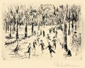 "eislauf" by Max Liebermann