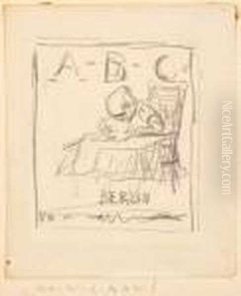 Buchdeckelentwurffur "ein Abc In Bildern" - view 1