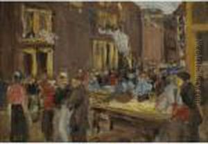 Judengasse In Amsterdam,
Uildenburgersteeg Ecke Jodenbreestraat(jewish Quarter In Amsterdam) by Max Liebermann