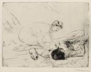 Samson Und Delila by Max Liebermann