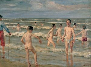 Bathing Boys by Max Liebermann