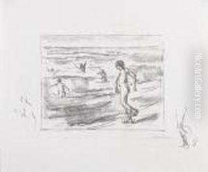 Badende Jungen by Max Liebermann