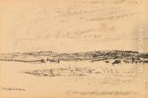 Hollandische Landschaft Bei Nordwijk by Max Liebermann