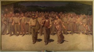 The Fourth Estate, 1898-1901 by Giuseppe Pellizza da Volpedo
