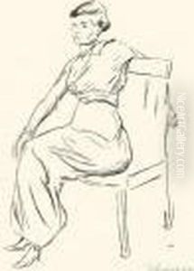 Portrait Eines Jungen Madchens by Max Liebermann