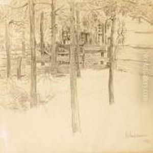 View Between Trees by Max Liebermann