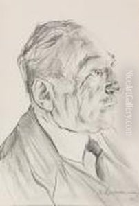 Portrat Des Kunsthistorikers Max J. Friedlander by Max Liebermann