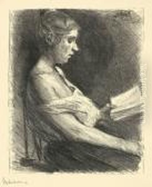 Lesendes Madchen - view 1