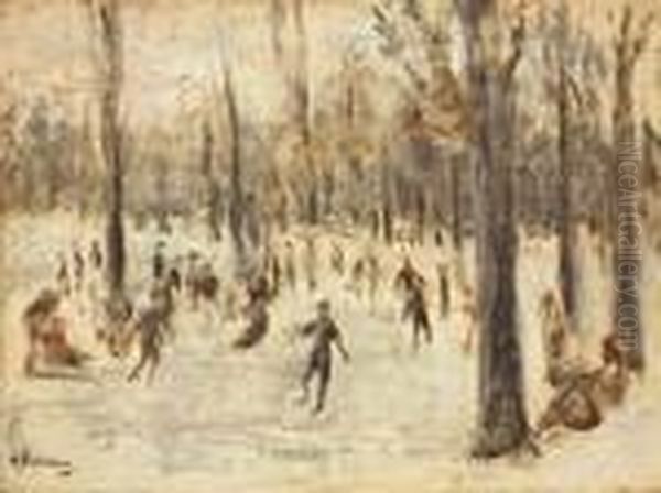 Schlittschuhlaufer Im Tiergarten - view 1