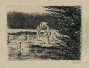 Badende Knaben by Max Liebermann