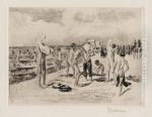 Badende Knaben by Max Liebermann