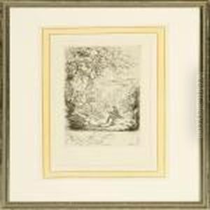 Der Maler In Der Landschaft by Max Liebermann