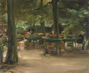 Biergarten by Max Liebermann