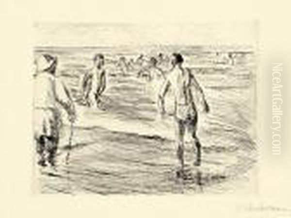 Badende Jungen, Links Strandwachter - view 1