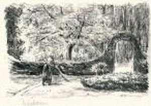 "bedienerin Im Garten Von Wannsee" by Max Liebermann