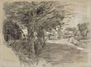 Hollandische Dorfstrasse by Max Liebermann
